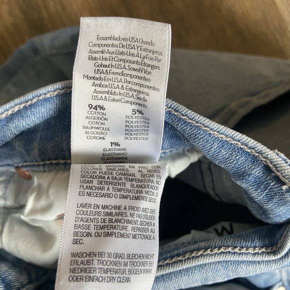 MOTHER The Tripper Ankle Fray Distressed Flare Jeans All Over The Map Size 27 - Picture 8 of 11